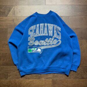 90s Seattle Seahawks Football Crewneck Sweatshirt Vintage NFL Seahawks Shirt tee